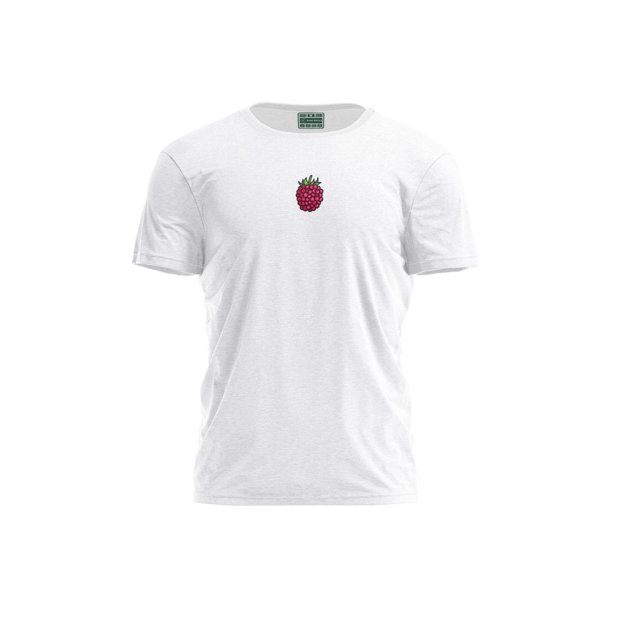 Bona Basics, Digitally Printed, Men's Basic T-Shirt,%100 Cotton, White, Casual, Men's Tops, Size: L
