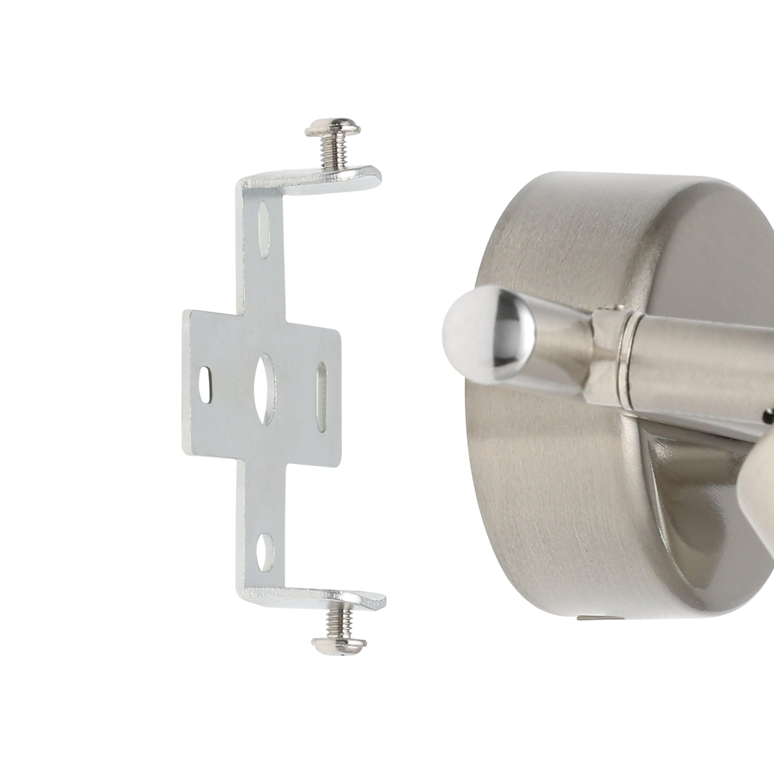 Eglo LED Lampada da soffitto Buzz-LED, lampada a 2 luci, faretti da soffitto in metallo nichel opaco, lampada per soggiorno, lampada da cucina, spot con lampadine GU10, luce calda, L 28,5 cm