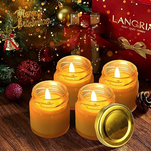 Image of EVATTA Small Glass Jars with lid 50 ml - 108 Pieces Clear | Round Shape | Golden Airtight Metal Lid | mini glass jars | Mini Mason Jars for Candle Making Gifts Wedding Spice Jars Party Favors