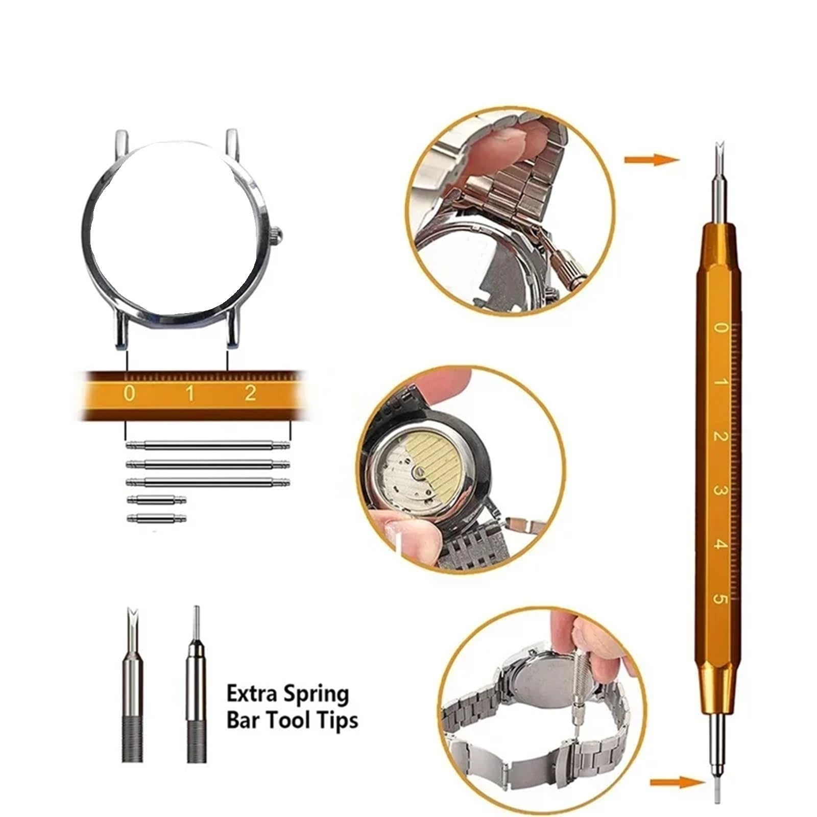 Werkzeugsatz für Uhrenreparaturen 149-teiliges Uhr-Reparatur-Werkzeug-Set, Öffner, Montage, Gehäuserückseite, Drücken, Wartung, Reparatur, Teile, Batteriewechsel Für Uhren