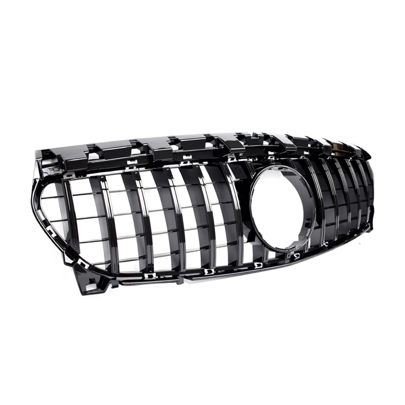 Griglia anteriore stile GTR 2020-CLA-45 compatibile con Mercedes CLA Classe X117 Shooting Brake C117 Coupé 2013-2018 CLA250 CLA200 CLA180(Black)