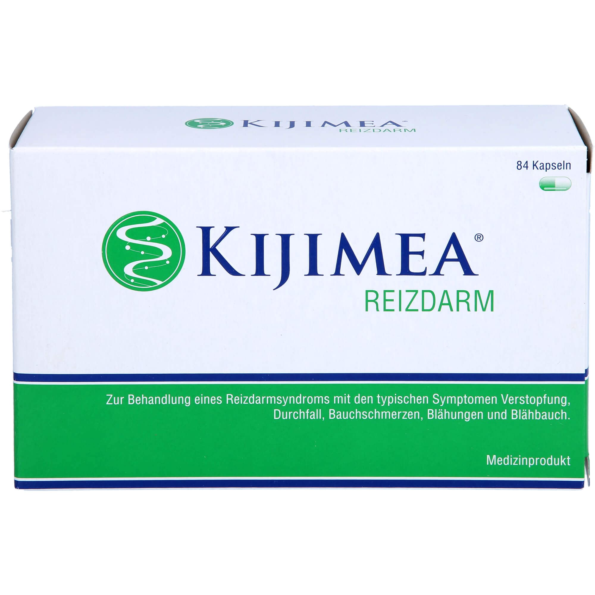 KIJIMEA® Reizdarm – Therapie bei Reizdarmsyndrom (Durchfall, Bauchschmerzen, Blähungen, Verstopfung) – klinisch belegte Wirksamkeit – vegan, glutenfrei, laktosefrei – 84 Kapseln