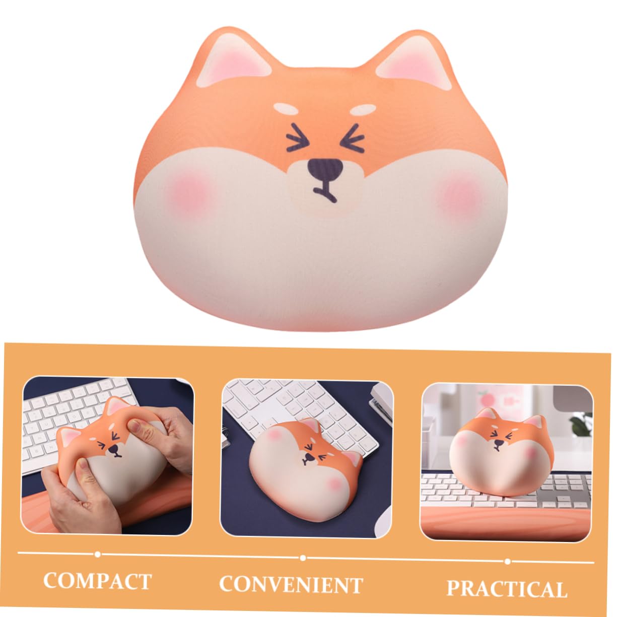 Angoily 5pezzi Tappetino Per Mouse Ergonomico Con Poggiapolsi Design Antiscivolo Con Stampa Di Cani Comfort Ottimale Per Ufficio e Casa Supporto Per Polso Durante Uso Prolungato