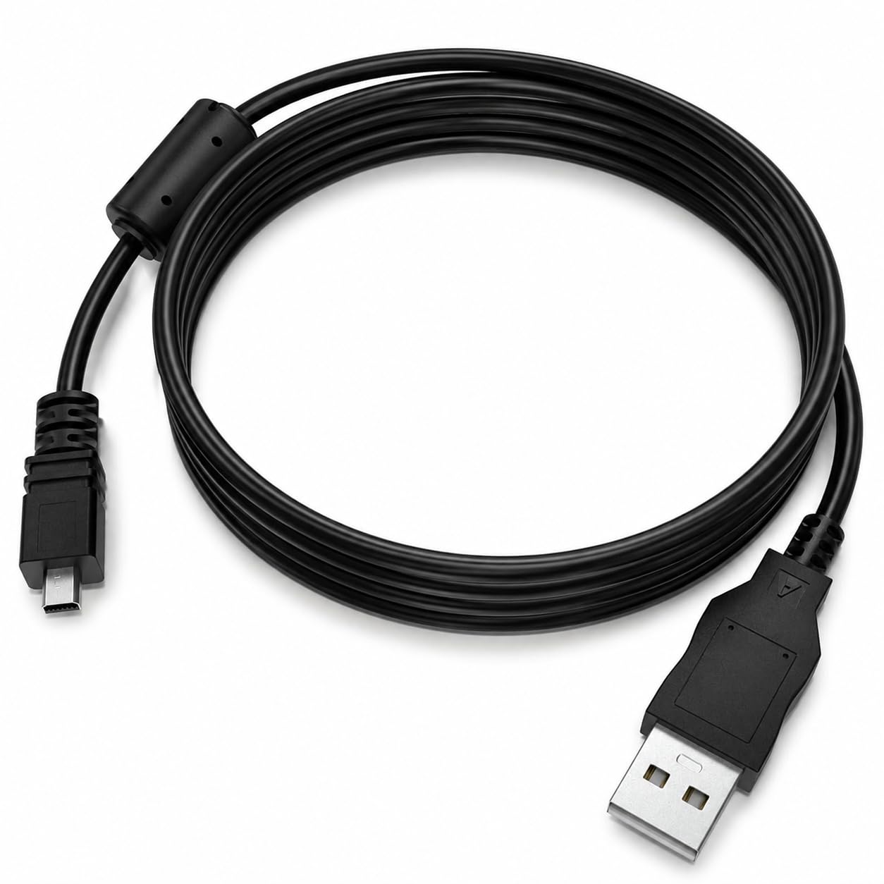 USB A to UC-E6 Camera Data Cable for Nikon Coolpix & Sony Cyber-shot Cameras | Mini USB 8-Pin Sync & Transfer Cord | 1 Meter / 3.3ft High-Speed Data Cable | Black-image-13