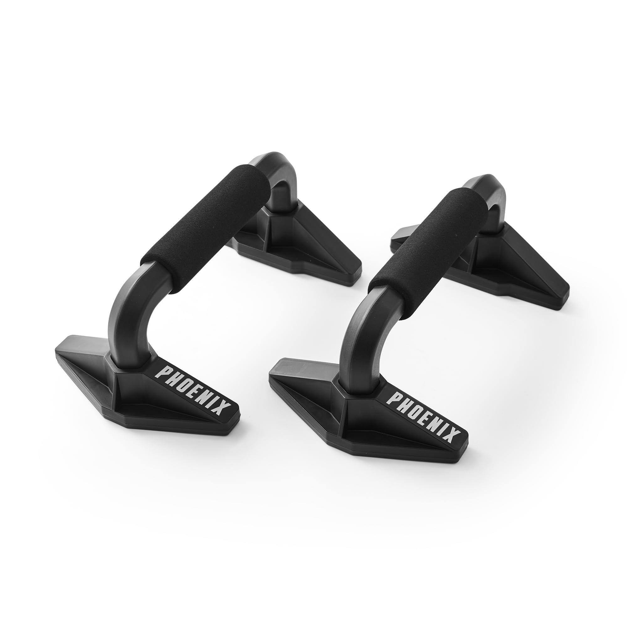 Phoenix Fitness RY1541 Push Up Bar Stand, Press Up Pushup Bar Pair with Non-Slip Foam Handles for Extra Grip, Chest, Arms and Shoulder Training, Black