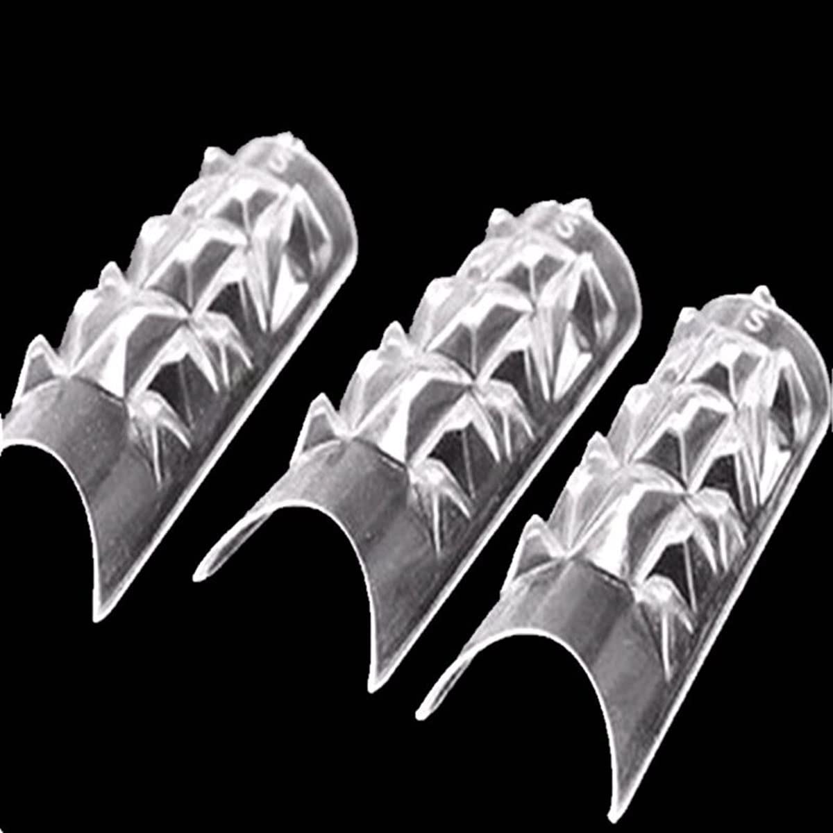 100pcs with Box New Clear Glaze Nail Tips Mosaic Mould Nail Art Tips