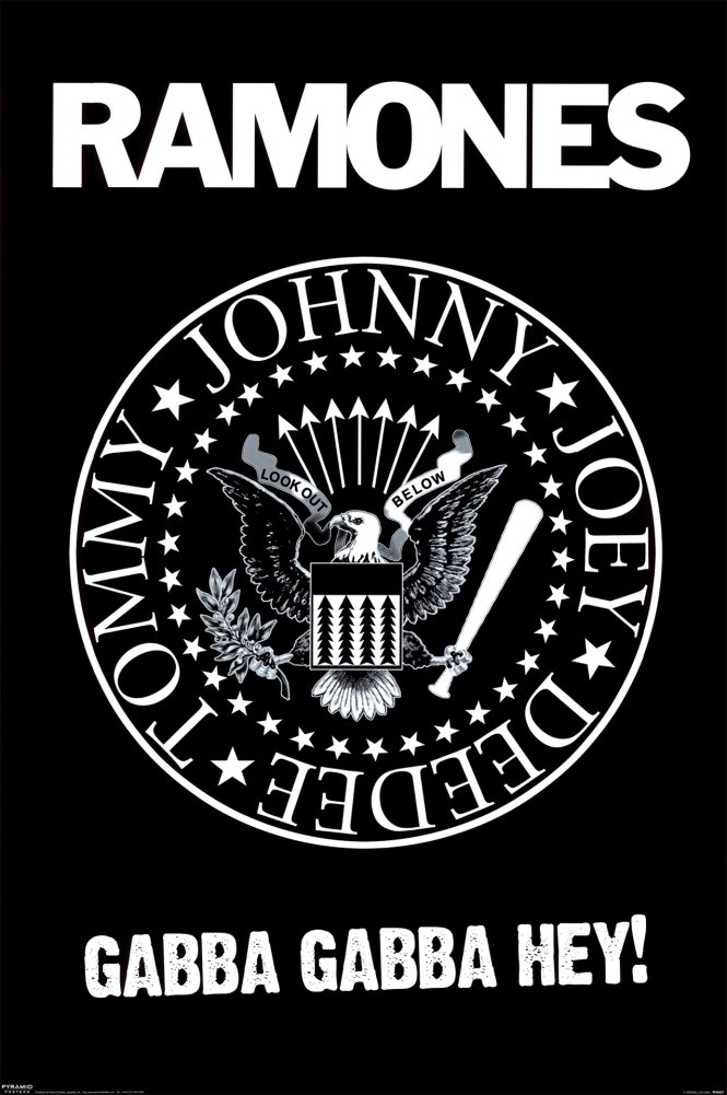 The Ramones Logo Maxi Poster, Multi-Colour