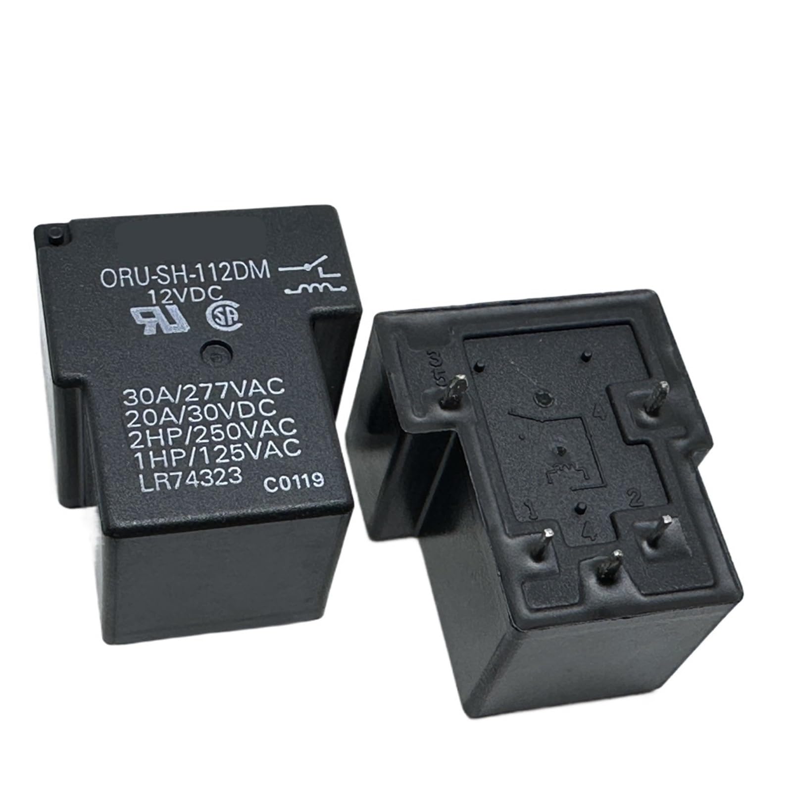 YZWRWRMKTB 1pc ORU-SH-112DM (T90A5-Coil:12V-30A) Relay 5pins