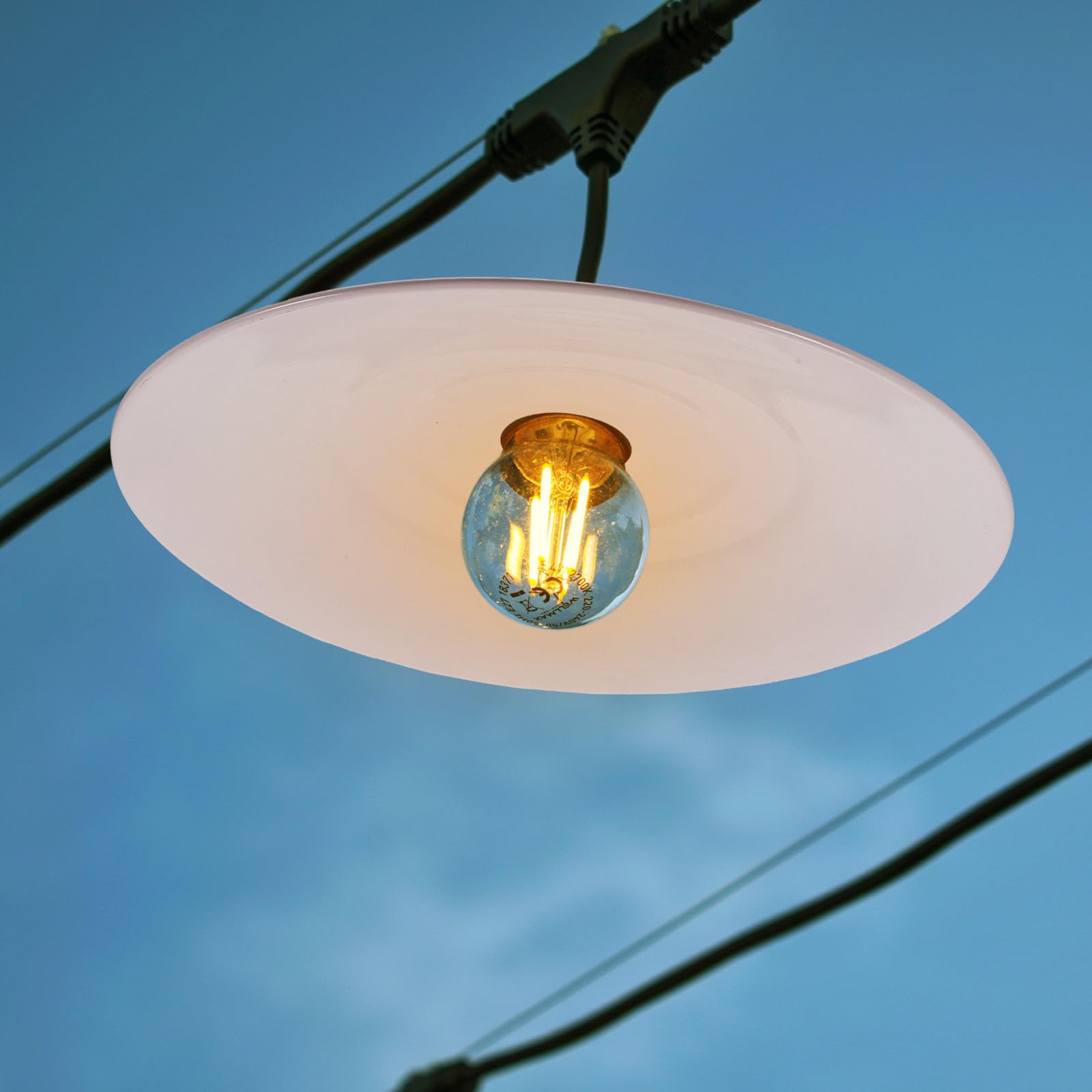 ibasenice Copertura per Plafoniera in Lega di Alluminio da 30 Cm, Paralume Industriale per Lampade da Soffitto e Sospensione, Accessorio Metallico Antiscivolo per Uso Esterno e Industriale