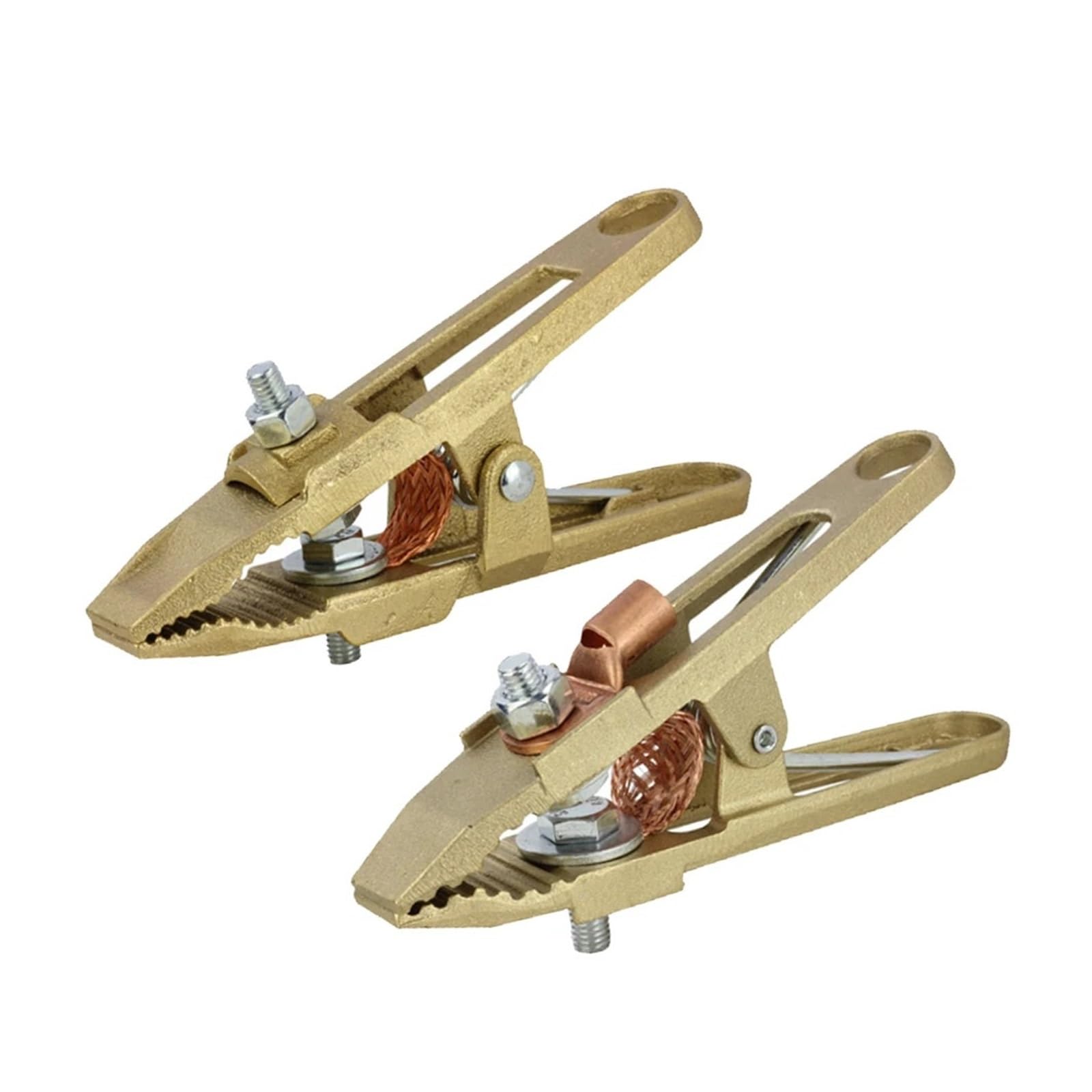 Pinza massa per saldatrice 260A 300A 400A 500A 600A 800A Ottone A Forma di Terra Saldatura Morsetto di Terra Macchina Saldatore Elettrodo Clip di Supporto(600A 1PCS)