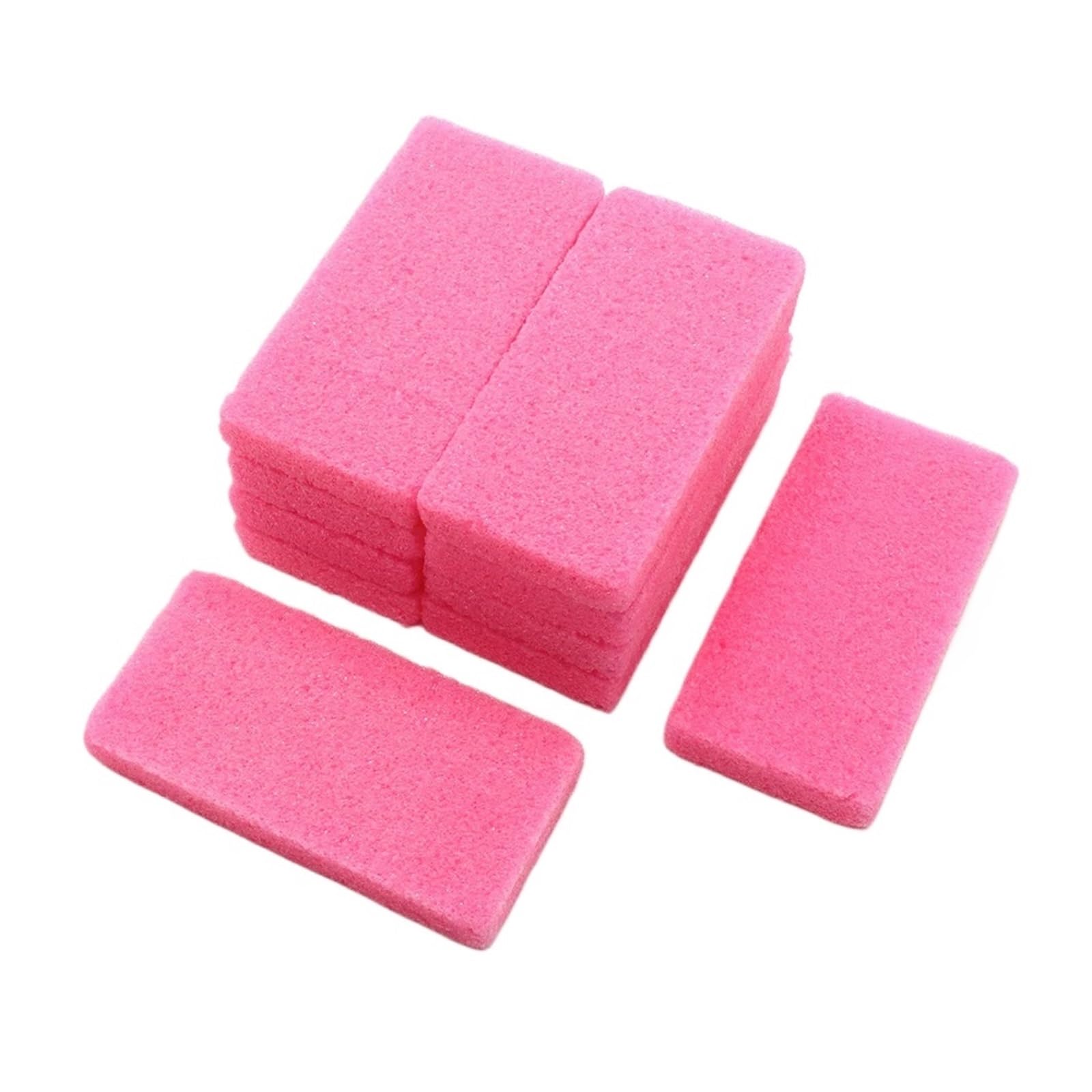 120Pcs Fuß Peeling Datei Füße Anti Schwielen PU Schaum Wäscher for Ferse Häutchen Kallus Entferner Bad Spa Pediküre Set(120Pcs Pink)