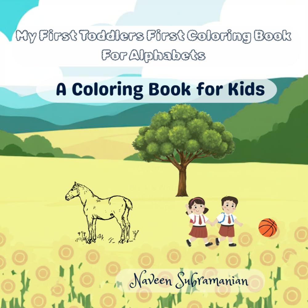 My First Toddlers First Coloring Book For Alphabets