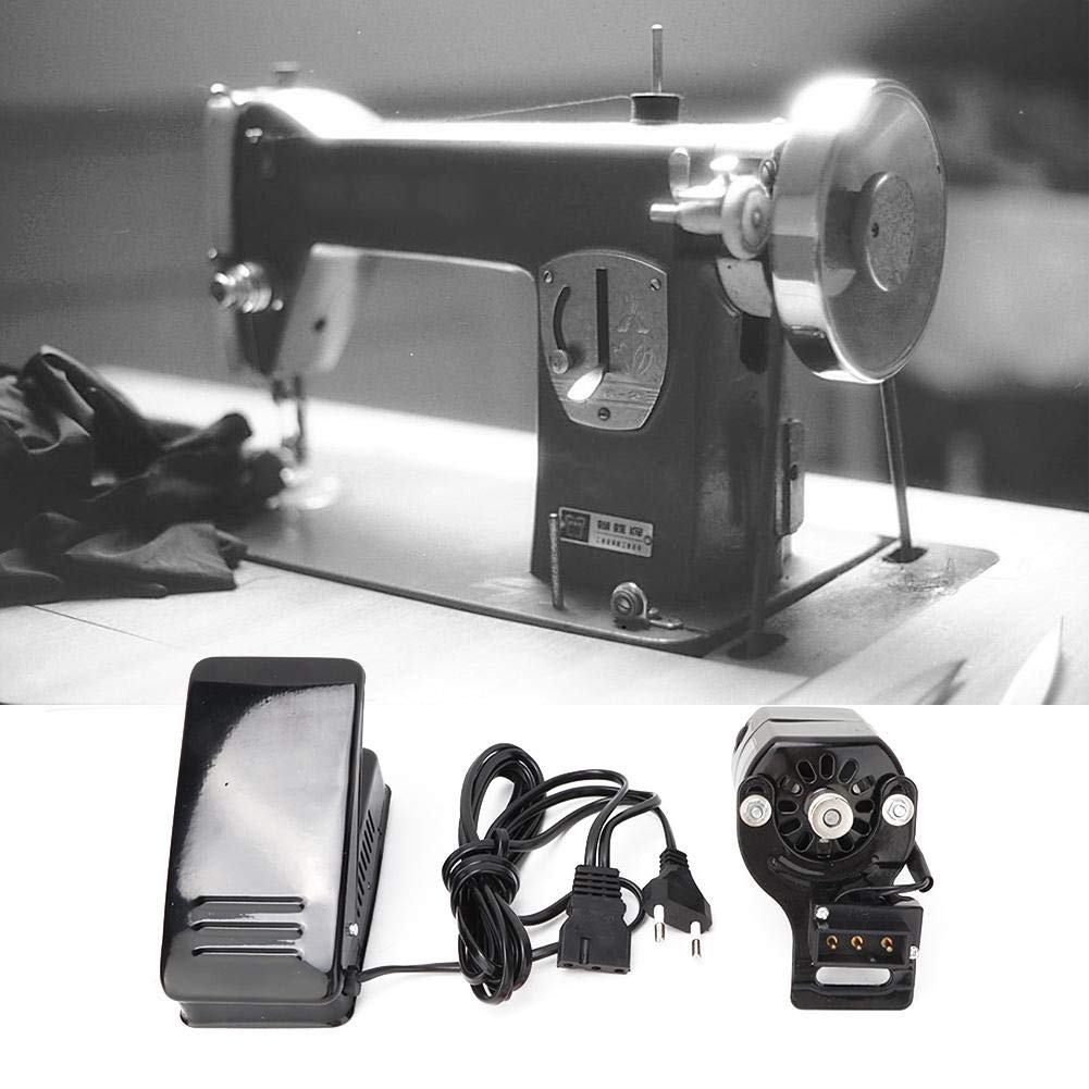 100W Máquina de coser Motor Pedal de coser Variable Controlador de velocidad Máquina de coser Interruptor de pie Piezas de la máquina de coser doméstica Con la máquina (UE)