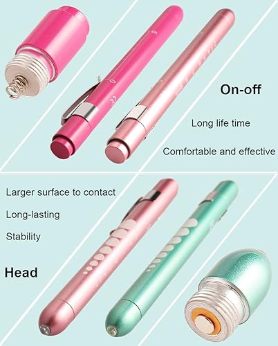 Miniatura 2 de MEUUT Paquete de 3 luces de bolígrafo para enfermeras con 6 baterías, accesorios médicos para enfermeras, accesorios de enfermería para el trabajo
