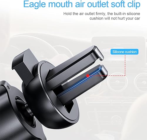 Miniatura 3 de Soporte de teléfono para coche, soporte ajustable y duradero para ventilación de aire con clip, compatible con teléfonos móviles de 4 a 7 pulgadas,