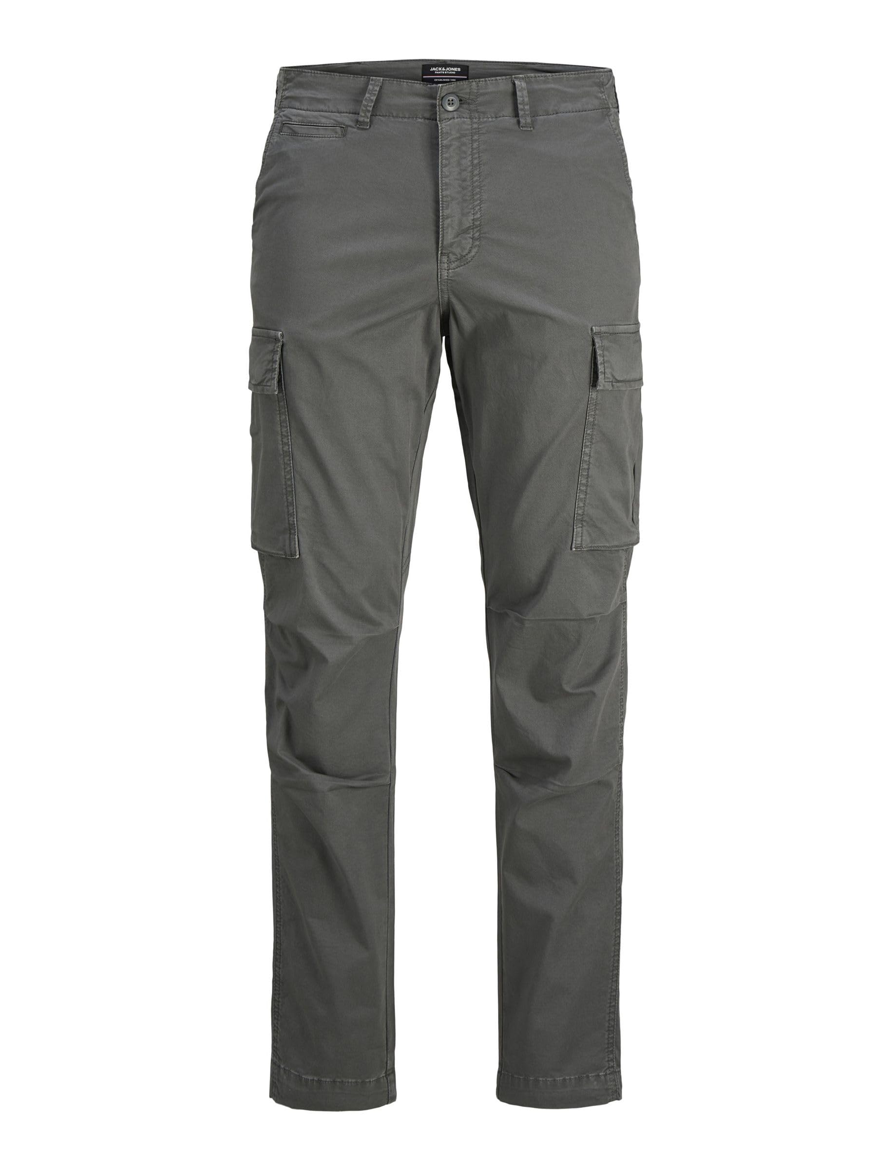 Jack & Jones Men's Sedona Sage Rejuvenated Cargo Trousers, 32 W/32 L