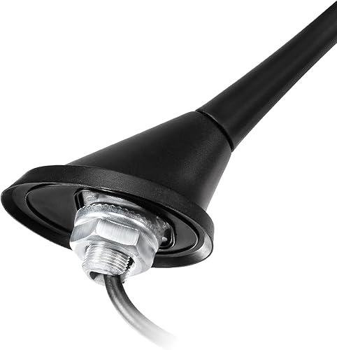 Miniatura 6 de Eightwood Antena de radio AM FM estéreo para automóvil, reemplazo universal de antena de montaje en techo con base de montaje, conector de enchufe