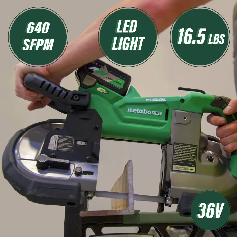 Metabo HPT 36V MultiVolt™ Cordless Band Saw Kit | Deep Cut 