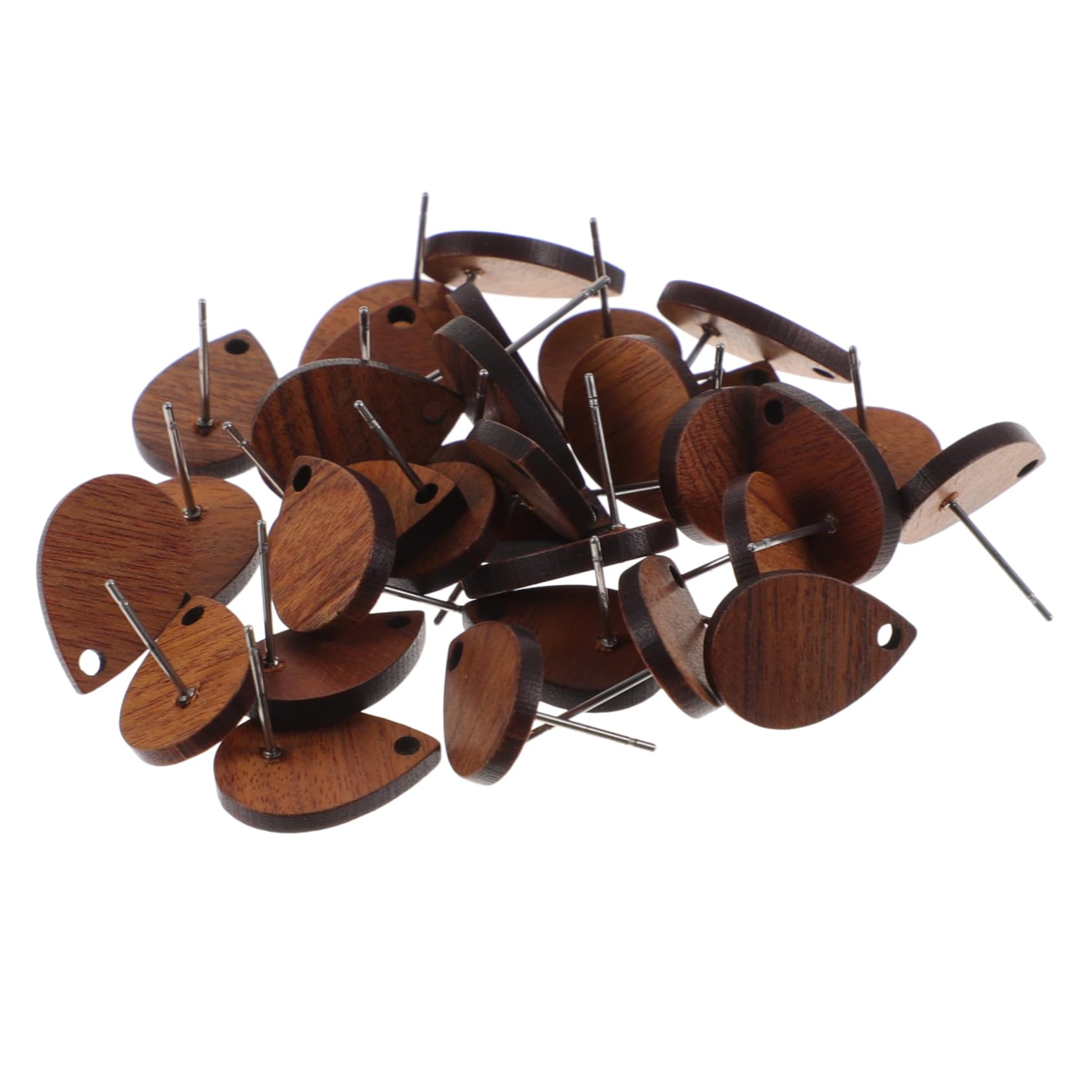 SHINEOFI 150pezzi Materiale Per Orecchini Legno Supporti Per Orecchini Legno Per Creazioni Di Gioielli Fai Da Te Per Stili Unici