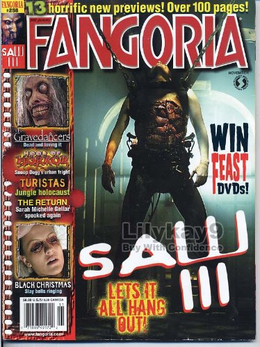 Fangoria Magazine 258 SAW III 3 Gravedancers TIFFANY SHEPIS Black Christmas TURISTAS November