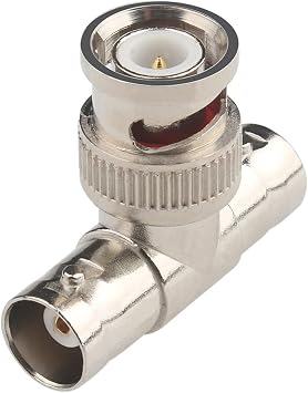 BNC Splitter Adapter 7 Pcs Bnc Male to 2 Female T Triple Coaxial Connector