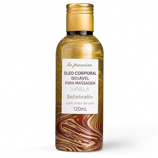 Feelin Secret Óleo Corporal para Massagem Óleo beijável massagem corporal vanilla - 120ml
