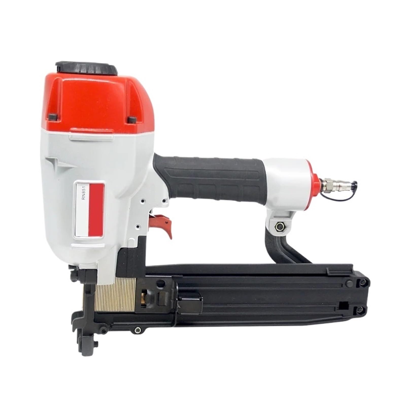 Pistola sparapunti pneumatica senza olio RN851 16GA Chiodatrice pneumatica Cucitrice pneumatica Strumento Cucitrice a corona larga Uso for la decorazione di coperture for la lavorazione del legno