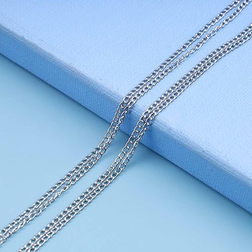 Miniatura 4 de Gargantilla de cadena larga Lariat, collar de tela de araña en capas plateadas, collar con colgante de araña, collar punk de telaraña Y Lariat