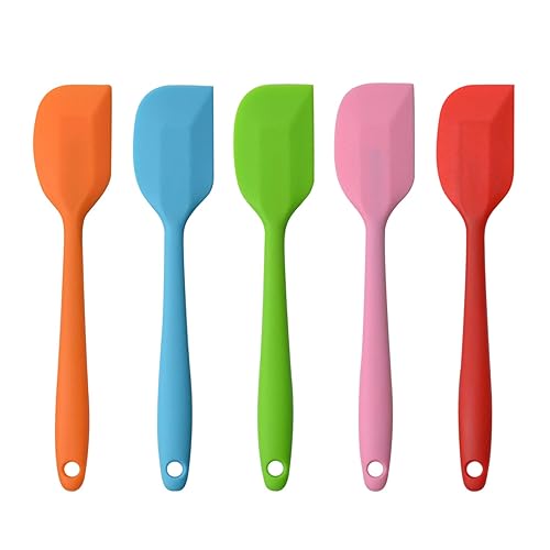 Silicone Spatulas, 8.5 inch Small Rubber Spatula Seamless One Piece