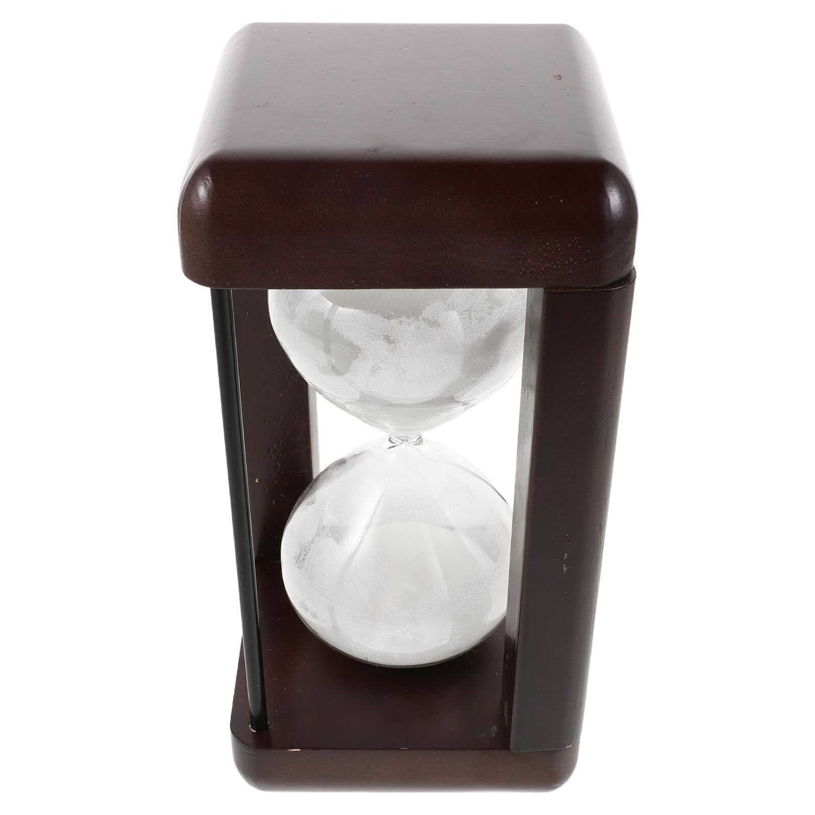 Reloj de Arena Retro de Vidrio Blanco para Cocina y Exterior