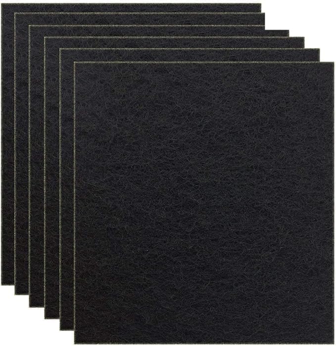 CFS 12 Pack Cat Litter Box Charcoal Filters Compatible with Hooded Cat Litter Box, 6 x 6.5Inch Replacement Activated Carbon Premium Odor Filters for Hooded Cat Litter Boxes and Pans, Black - image 4