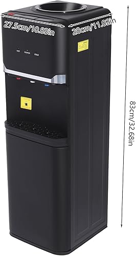 Miniatura 9 de Dispensador de agua de carga superior para botellas de 5 galones, 3 temperaturas (agua fríacalienteambiente) enfriador de agua con bloqueo de