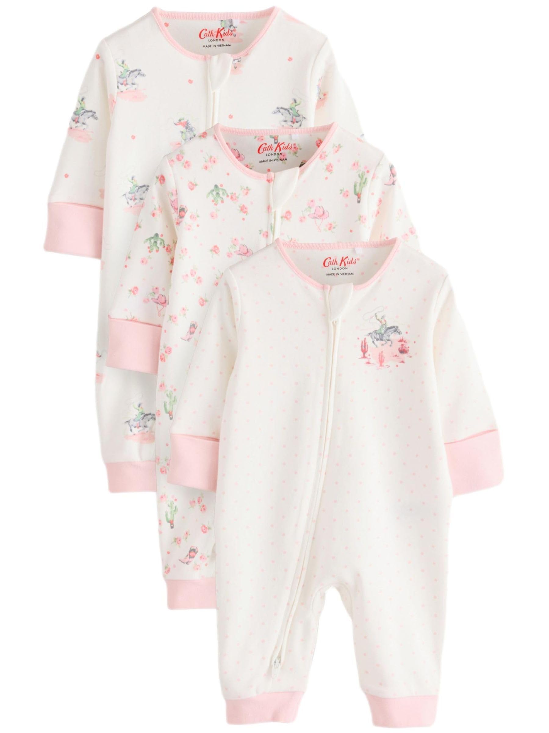 NEXT Bebés niña Pack de 3 Peleles con Motivo Floral 100% algodón para bebé de Cath Kidston