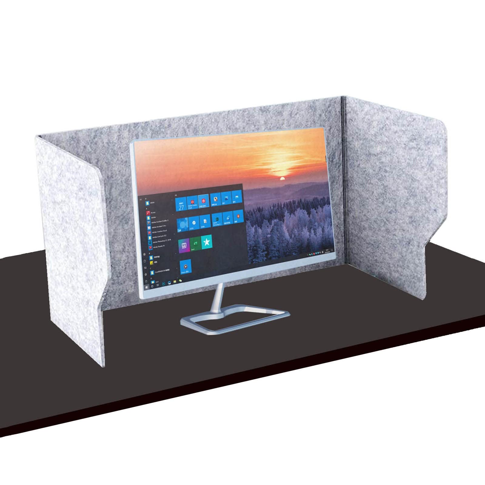 Buy Free Standing Desk Dividers Desk Panel, Folding Portable Office