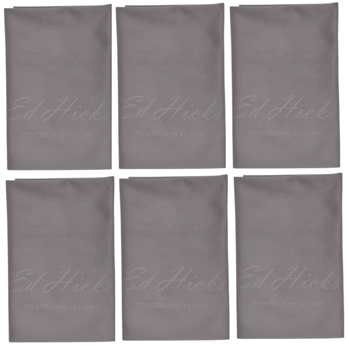 Ed Hicks Grey 6 Extra Large Premium Microfibre Tv Screen Cleaning Cloths— 30Cm X 30Cm— For Cleaner Oled Tv Screens, Car Screens, Tablets, Laptops, Computers Etc ⭆ Double Sided Cleaning