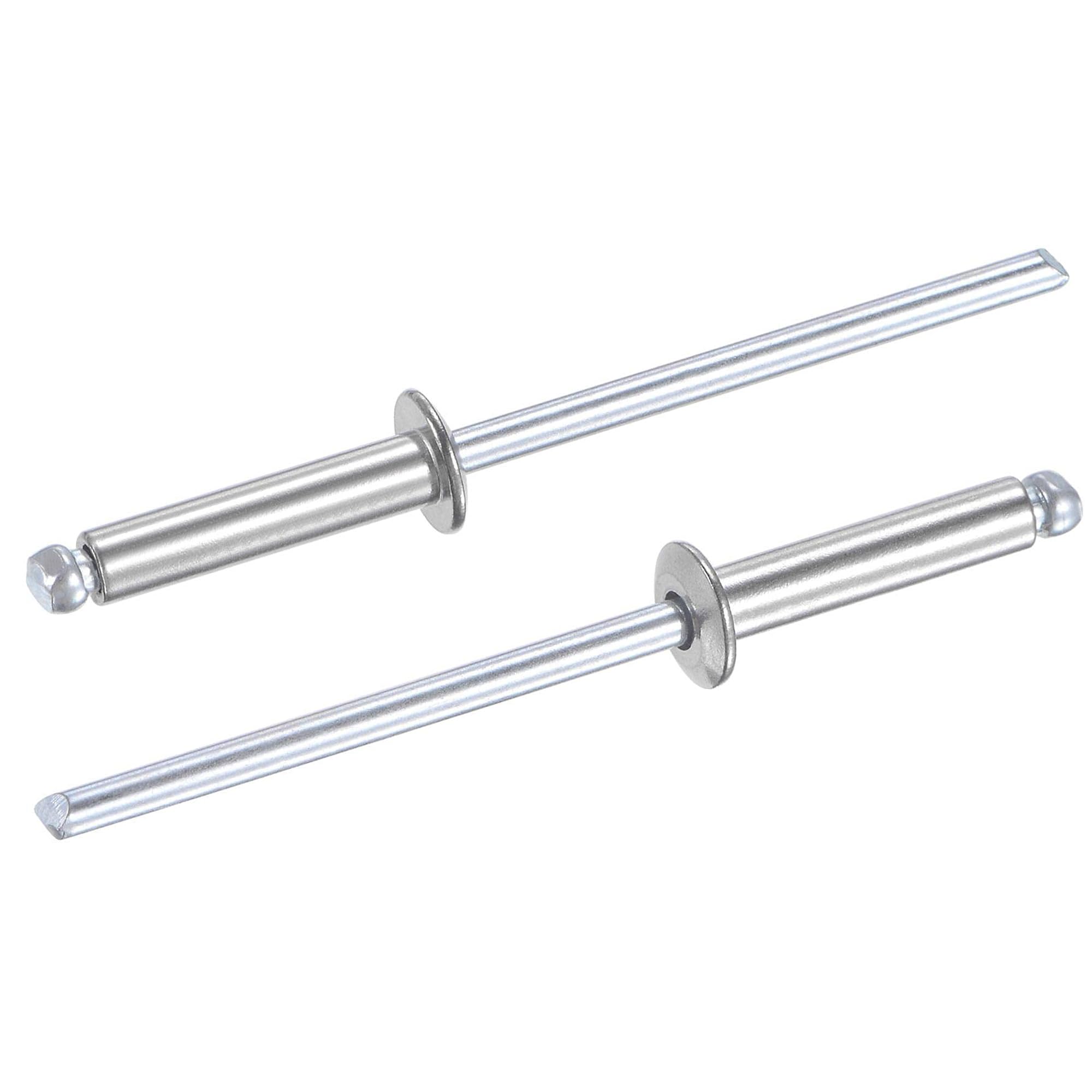 TA-VIGOR 50pcs 3.2mm x 16mm Blind Rivets, 304 Stainless Steel Pop Rivets with Flat Head