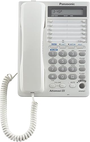 Miniatura 2 de Panasonic KX-TS208W sistema de teléfono integrado, 2 líneas, color blanco