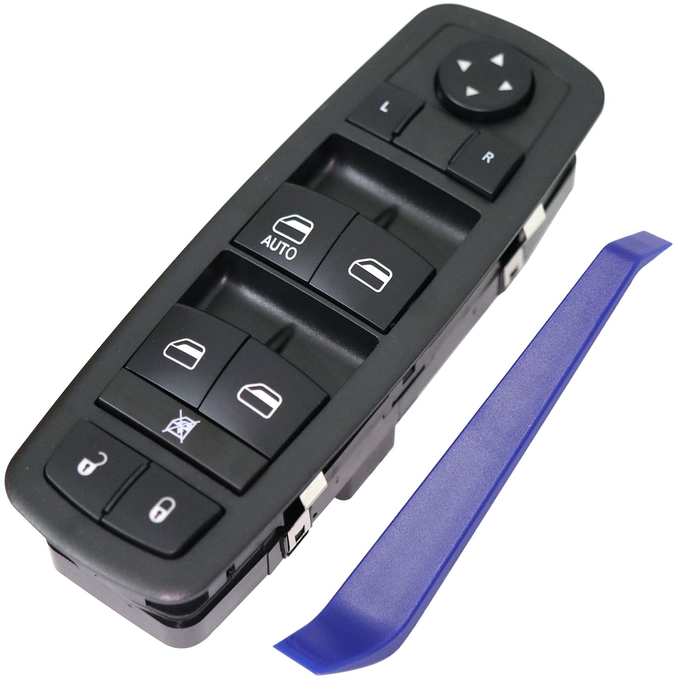 Woodzdon Driver Side Master Power Window Switch 68084001AD for Dodge Journey 2011-2016 Front Left 68084001AB 68084001AC for Dorman 901-486 (8+13 Pins) Single AUTO Direct Replacement Plug and Play