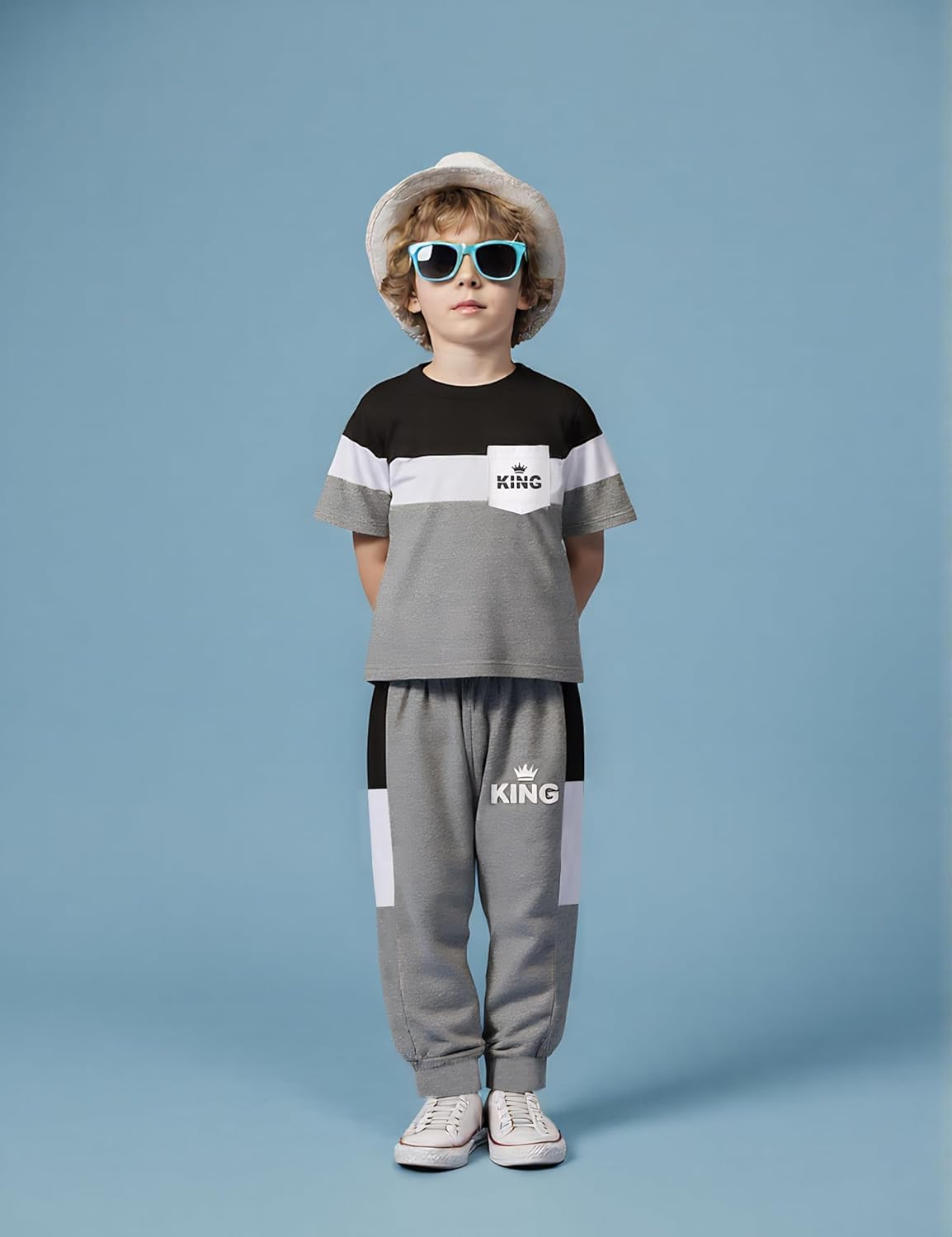 Boys Clothes Size 4-13 Years Short Sleeve T-Shirt & Pants 2-Piece Set Casual Boys Summer Fall Outfits Set - Image 6