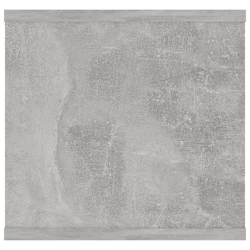 vidaXL Scaffale a Parete Grigio Cemento 102x30x29 cm Legno Multistrato