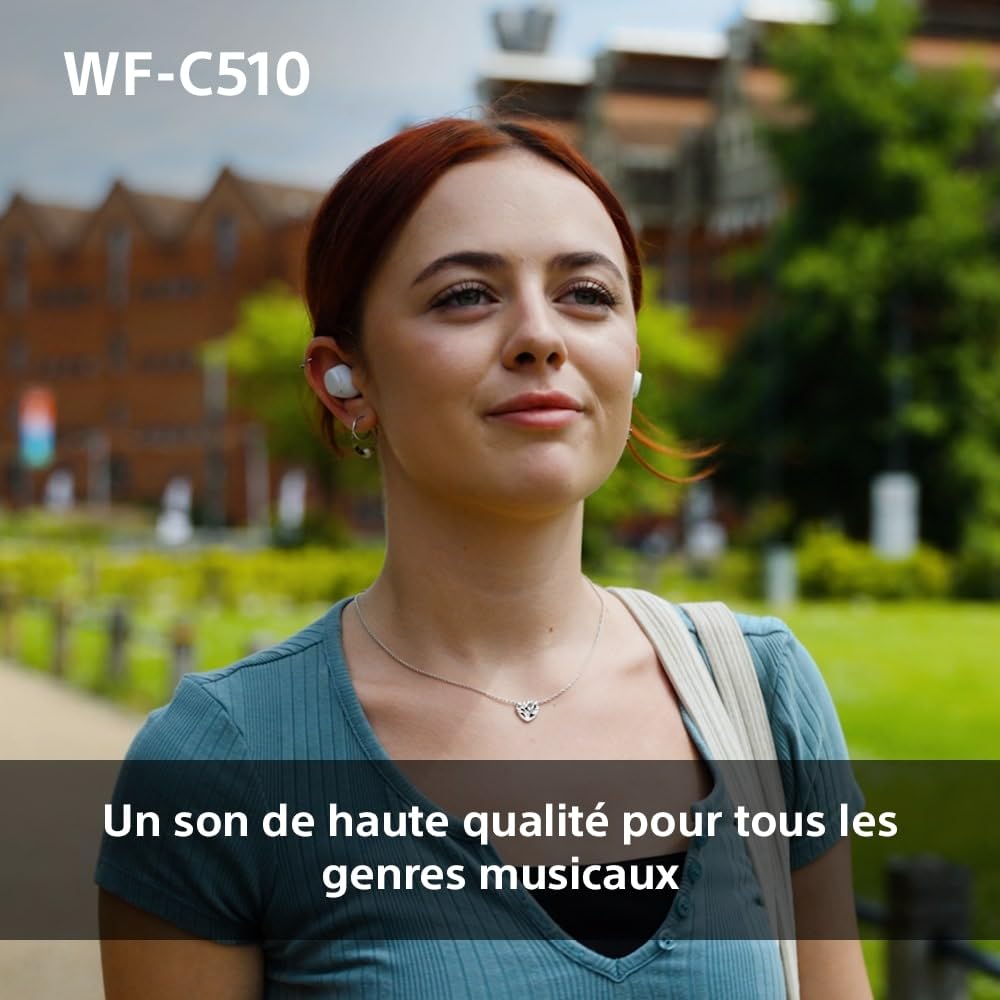 Sony WF-C510 Truly Wireless Kopfhörer - Kleine, leichte Bluetooth In-Ear-Kopfhörer mit Multipoint-Connection, Ambient Sound, IPX4 Rating, Spotify Tap, iOS & Android - blau (Generalüberholt)