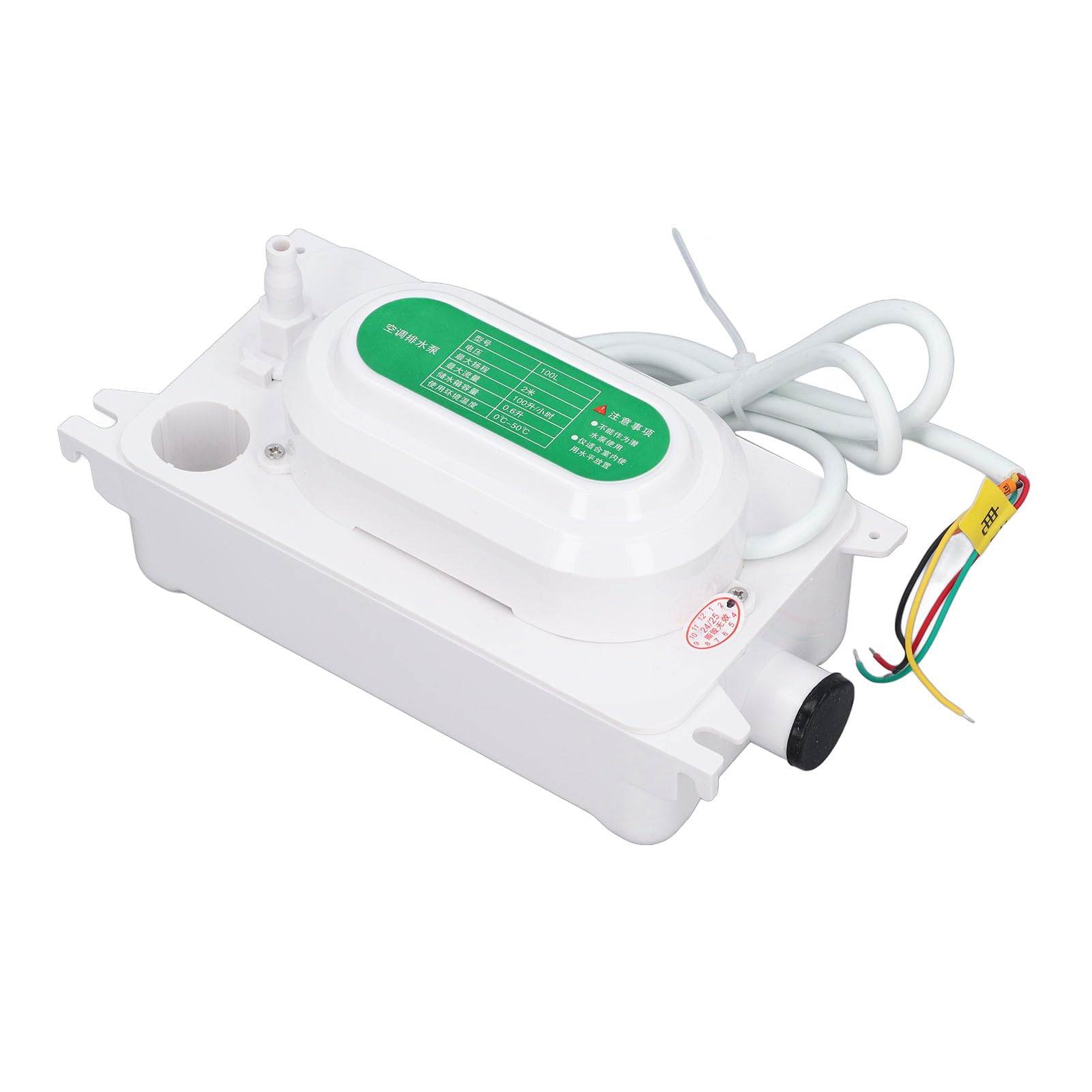 Condensate Pump, 100L / H HVAC Condensate Pump Air Conditioning Drain Pump Automatic Condensate Removal Pump with 500ml for Air Conditioner, Dehumidifier, Furnance