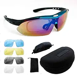 Kit Óculos Ciclismo Bike 5 Lentes Suporte Grau Ciclista