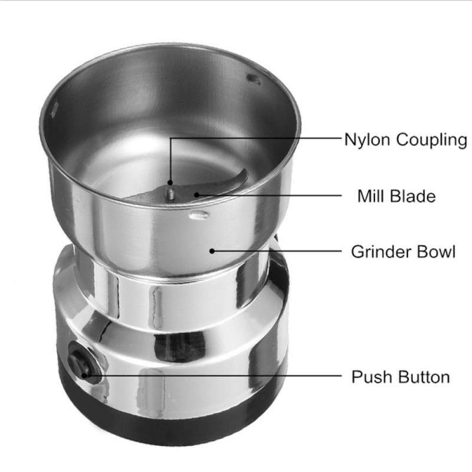 Cuisync Handmatige Koffiemolen Aluminiumlegering Abs, Capaciteit 20-30g, Met Cnc