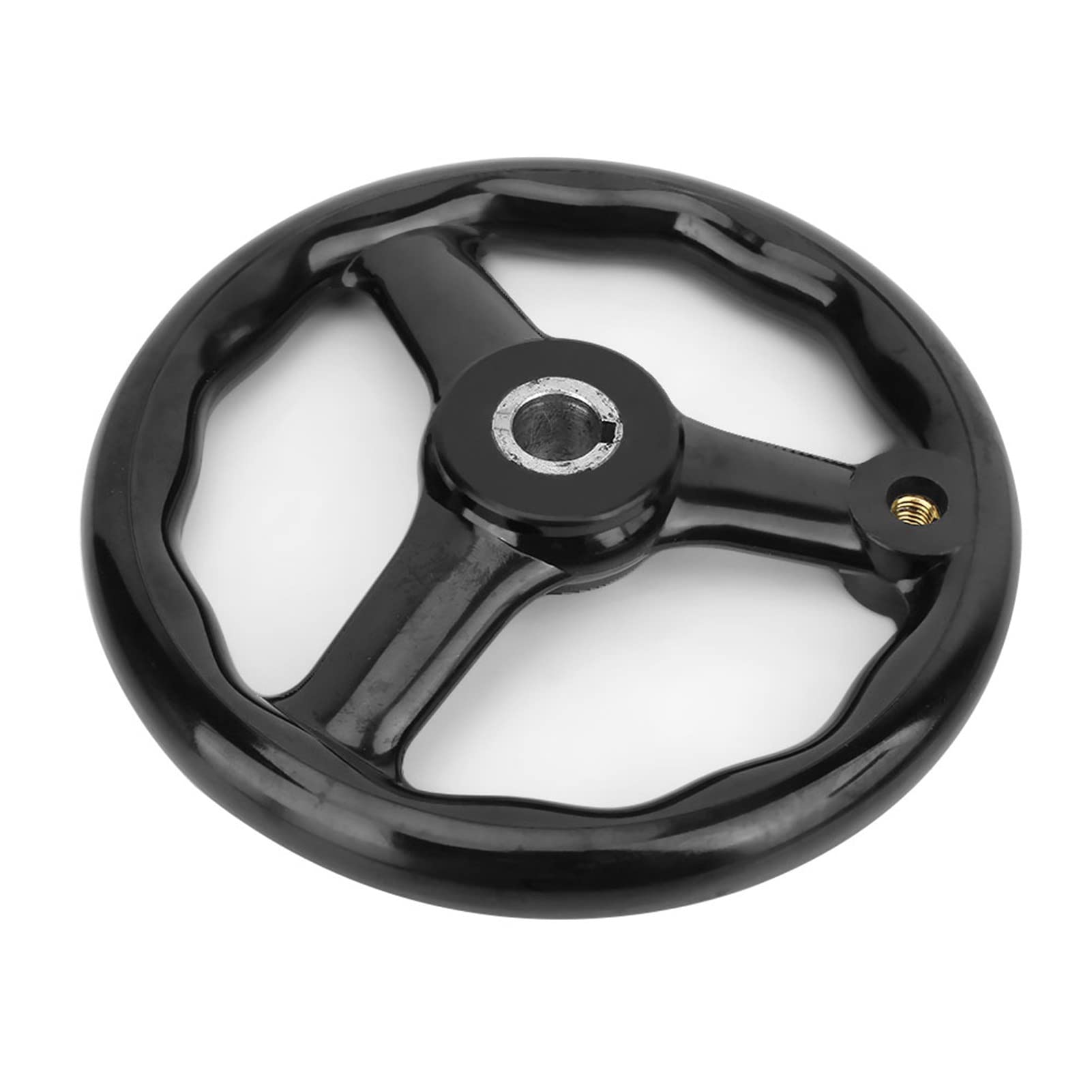 Grand Volant automatisé Industrie 200 * 18Mm Blacki Slip Volant de Tour à 3 Rayons avec Poignée Outil Forhine Grand Volant en Métal Boutons Roues à Main