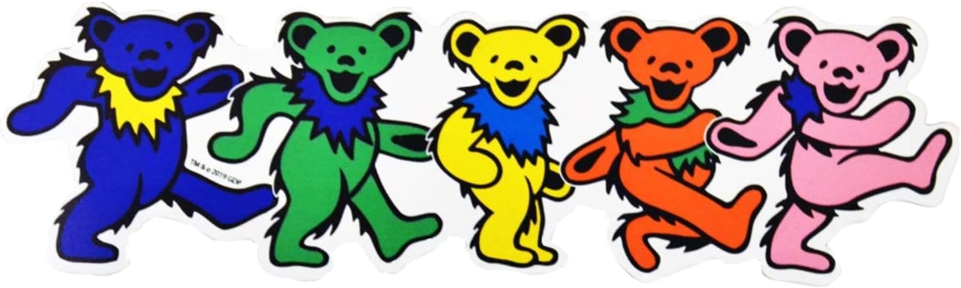 Grateful Dead™ Dancing Bear Magnet / 12" x 3.5" Vinyl Magnet/Officially Licensed