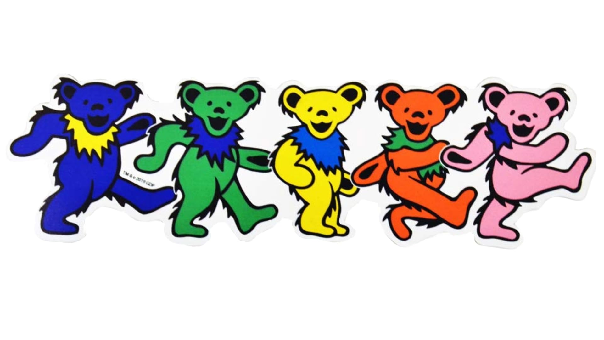 Grateful Dead™ Dancing Bear Magnet / 12" x 3.5" Vinyl Magnet/Officially Licensed