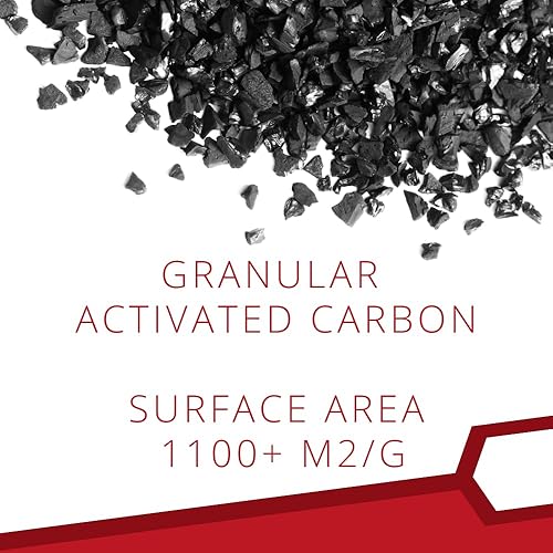 Miniatura 8 de Carbón activado para impresoras 3D, activado térmicamente, carbón GAC de bajo polvo para grabador láser, carbón para recarga de filtro (5 libras)
