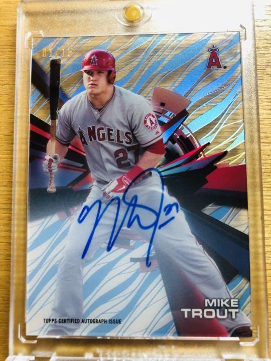 Amazon.co.jp: Topps High Tek マイクトラウト 直筆 サイン カード 