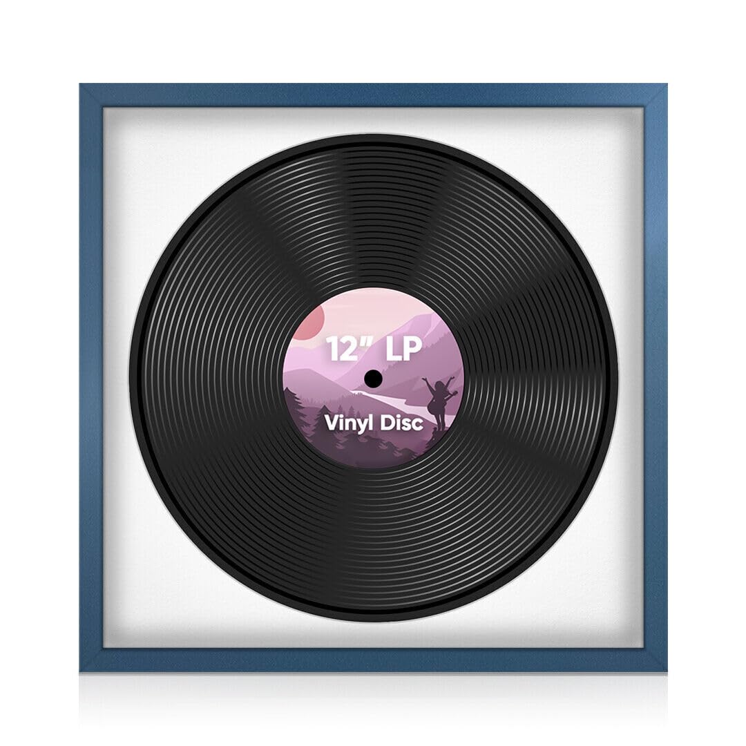 Alison Kingsgate 16x16 Blue Vinyl Record Frame for LP Disc โ image 1